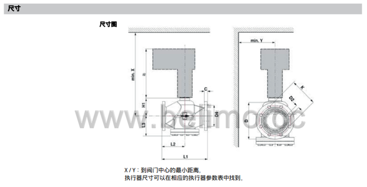 瑞士belimo搏力谋两通法兰座阀 H6250SP-V