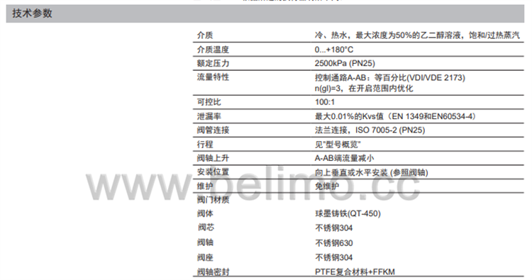 瑞士belimo搏力谋两通法兰座阀 EXT-TI-H650XSP-P