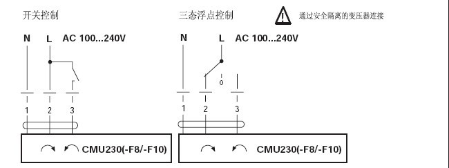 CMU230风门执行器接线图