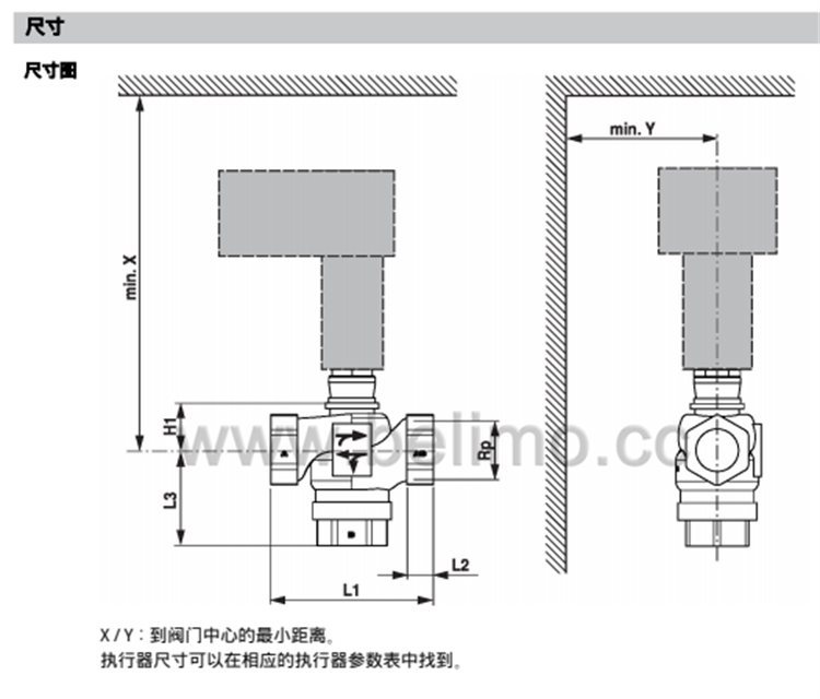 不锈钢三通座阀阀体 H320S-K