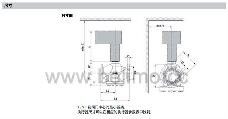 瑞士belimo搏力谋两通法兰座阀 H6125SP-T