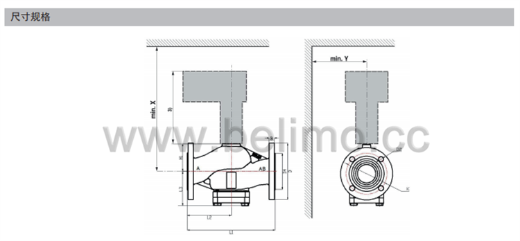 瑞士belimo搏力谋两通法兰座阀 EXT-TI-H615XS-J