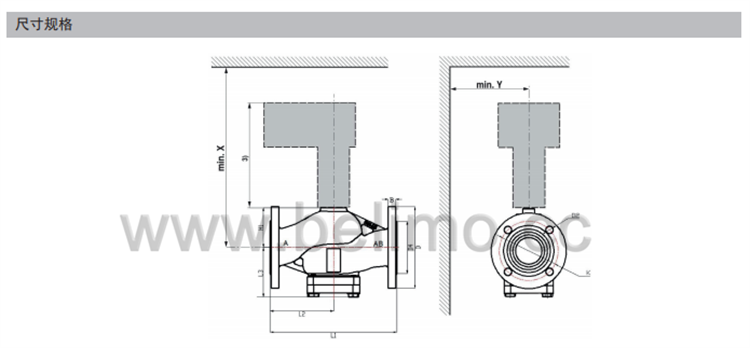 瑞士belimo搏力谋两通法兰座阀 EXT-TI-H650XSP-P