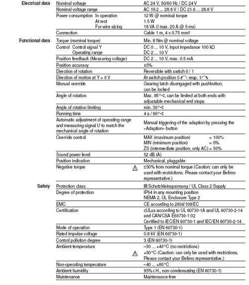 NMQ24A-SR 快速风阀执行器技术资料