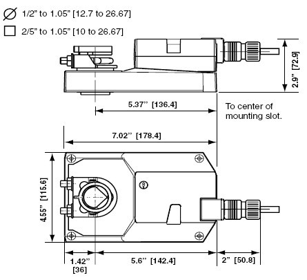 AMQB24-1电动执行器尺寸图