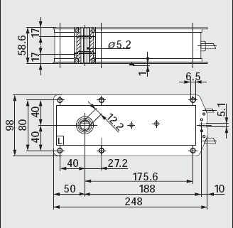 BF230-T弹簧复位电动执行器尺寸图