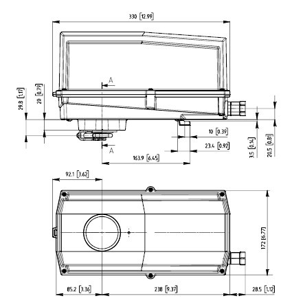 GMX24-3-T N4H风门执行器尺寸图