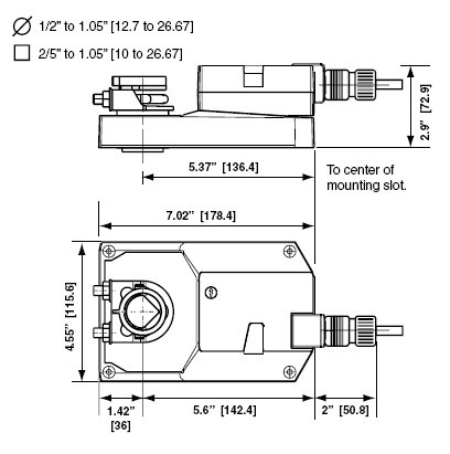 GMX24-SR电动执行器尺寸图