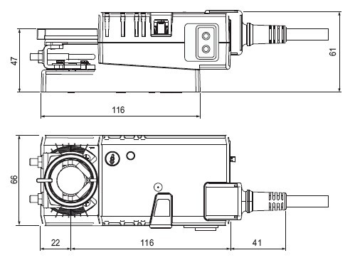 LMV-D3-MP电动执行器尺寸图