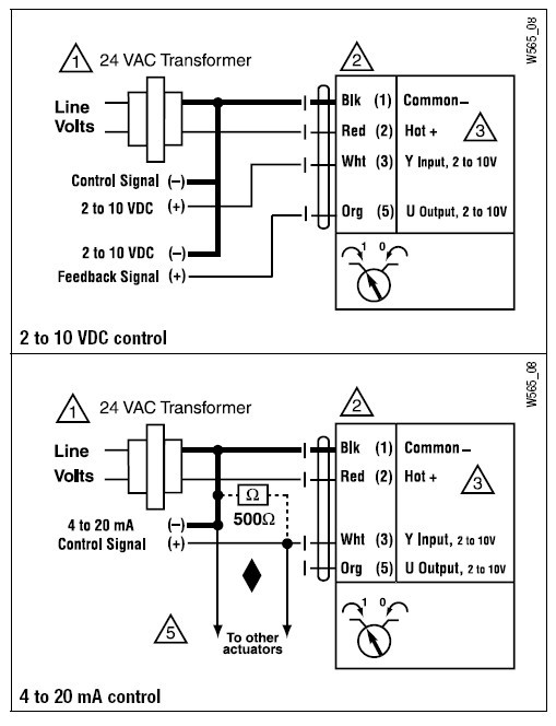 LMX24-SR-T电动执行器接线图