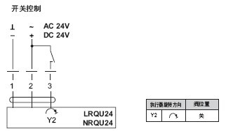 NRQU24快速球阀执行器接线图