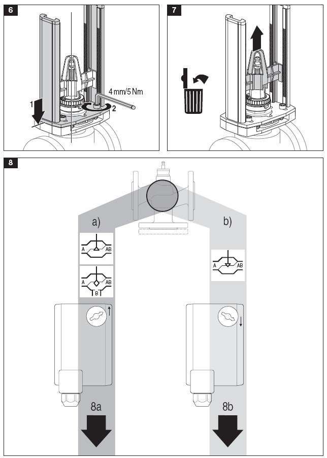 NV24A-RE电动执行器安装图