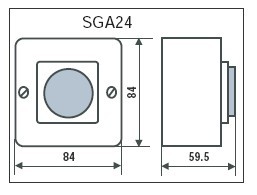 SGA24控制器尺寸图