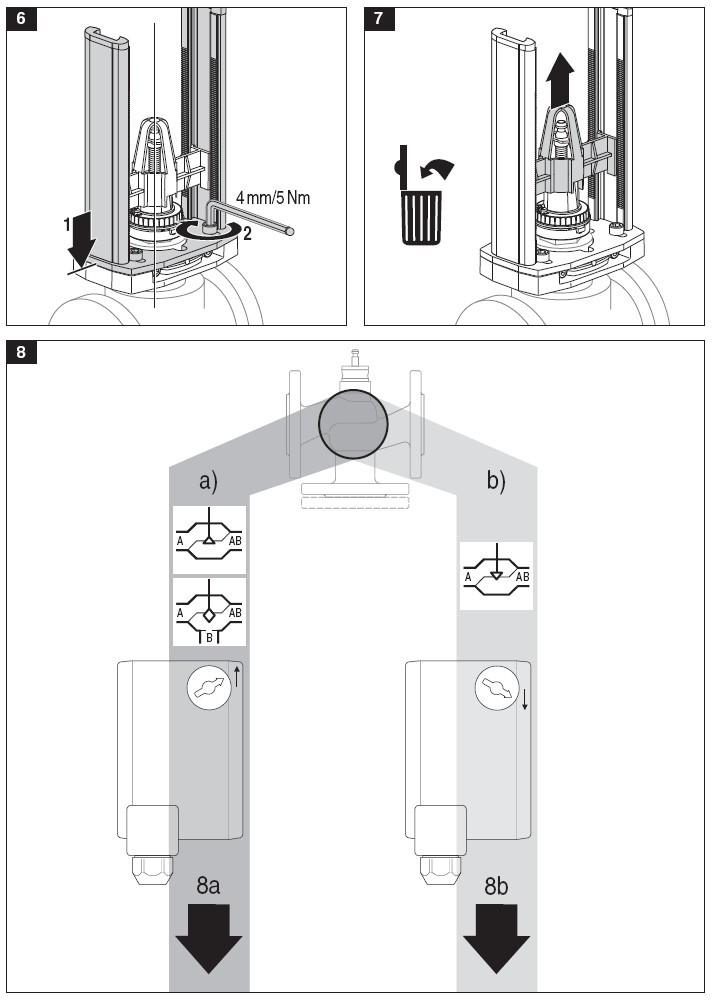 SV24A-MP-RE电动执行器安装示意图