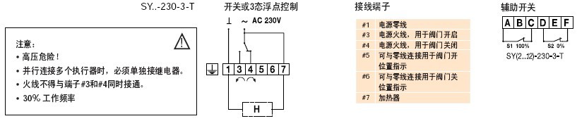 SY-U230-MF-T电动执行器接线图