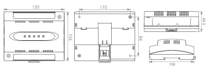 T24-V42LON控制模块尺寸图