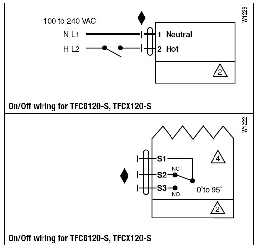 TFCX120-S弹簧复位电动执行器接线图