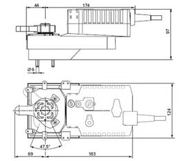 GRKU24-7执行器尺寸图